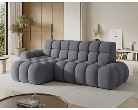 Divano angolare grigio allungabile (con penisola a sinistra/con chaise lounge) Ceedro – ELTAP