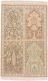 Cashmere Silk Tappeto orientale 90 x 60 (Indian) Annodato A Mano
