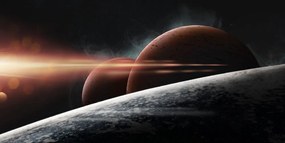 Quadro su tela – Pianeti nella galassia