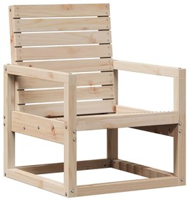 Set salotto da giardino 3 pz in legno massello di pino