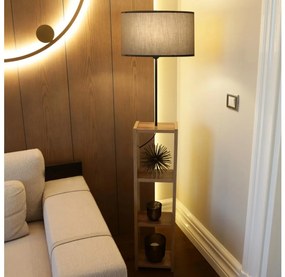 Lampada da terra AYD 1xE27/40W/230V marrone/grigio