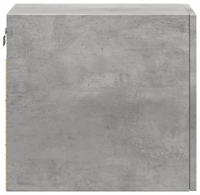 Mobile a parete grigio cemento 30x42,5x40 cm legno multistrato