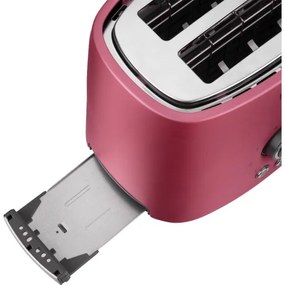Sencor - Tostapane con due fessure e funzione di riscaldamento 1000W/230V rosa