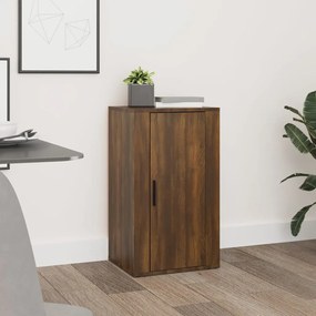 Credenza Rovere Marrone 40x33x70 Cm İn Legno Multistrato /
