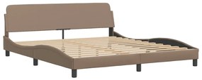 Letto con materasso cappuccino 180x200cm similpelle