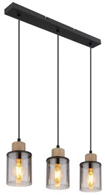 Globo 15707-3H - Lampadario a sospensione con filo REID 3xE27/15W/230V