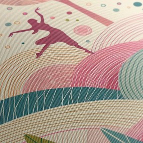 Quadro su tela – Ballerina nella natura