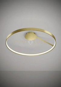 Anello lampada da soffitto oro spazzolato diam.78cm 2700k 2761lm 47w