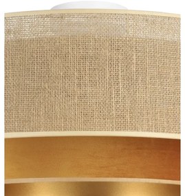 Plafoniera SARTA 1xE27/60W/230V Ø 45 cm rame/iuta