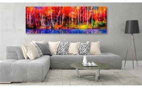 Quadro  Colorful Autumn Trees  Colore colorful, Dimensioni e Misure 135x45