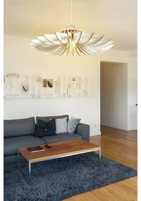 Lampadario a sospensione con filo 1xE27/60W/230V bianco diametro 52 cm