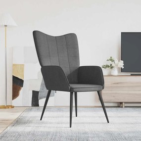 Sedia Relax Grigio Scuro İn Tessuto /