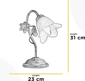 ONLI - Lampada da tavolo BOTTON DORO 1xE14/6W/230V