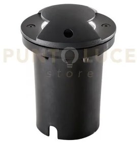 Faro carrabile a incasso hummer antracite 1 luce attacco gu10 2 fas...