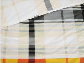 Set copripiumino e federa arancione in crêpe per letto singolo 140x200 cm Orabge Kube – B.E.S.