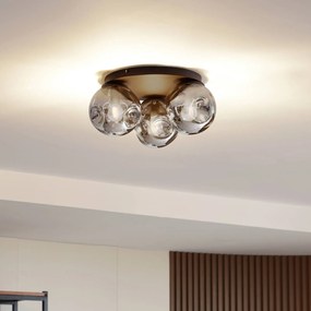 Plafoniera soffitto Valentina Lindby, dimmerabile, Marrone / Ruggine, Soggiorno / Sala da pranzo, Metallo, Design, Plafoniera