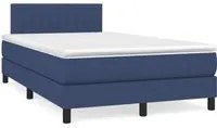 Letto a Molle con Materasso e LED Blu 120x190 cm in Tessutocod mxl 115985