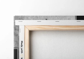 Quadro su tela – Astrazione floreale in bianco e nero