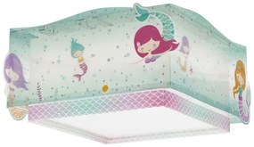 Dalber 63446 - Plafoniera per bambini MERMAIDS 2xE27/60W/230V