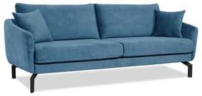 Divano in velluto blu 230 cm Magic - Scandic
