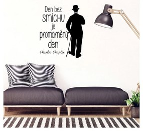 Adesivo da parete con citazione di Charlie Chaplin - Ambiance