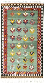 Kilim Tappeto persiano 120 x 210 Verde (Iran) Tessuto A Mano