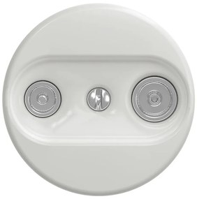 Kliklap - Presa di corrente d'epoca TV+R (terminal) senza cornice bianco