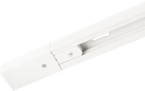 Sistema di illuminazione a binario moderno con 6 faretti bianchi monofase 200 cm - Iconic Jeana