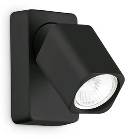 Spot Contemporaneo Rudy Alluminio Nero 1 Luce Gu10 35W 3000K Ip20