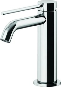 Rubinetto per lavabo a canna bassa getto laminare cristallino Circle two cromo lucido GATTONI RUBINETTERIA