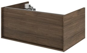 Mobile da bagno sospeso sotto lavabo L 75 x H 32 x P 48 cm noce satinato, 1 cassetto SENSEA Neo Frame