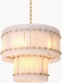 Lampada a sospensione grande in alabastro Ruby