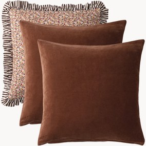 Set di 3 copricuscini in velluto Michelle
