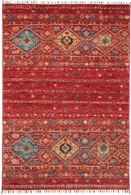 Samarkand Tappeto orientale 100x140 Rosso (Pakistan) Annodato A Mano