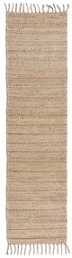Passatoia di colore naturale in iuta tessuta a mano 60x230 cm Levi – Flair Rugs