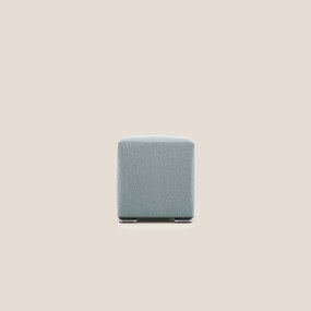 Cube pouf in tessuto morbido smacchiabile T05