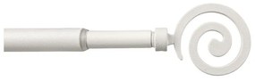 Kit bastone per tenda estensibile Mini in ferro 12mm bianco anticospazzolatosabbiato da 70 a 120 cm  INSPIRE