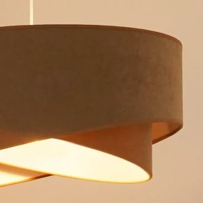 Brilagi - Lampadario LED a sospensione con filo LYRA 1xE27/15W/230V marrone/bianco