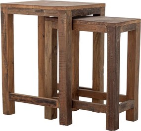 Set di tavolini in legno riciclato 2 pz 40x36 cm Galen – Bloomingville