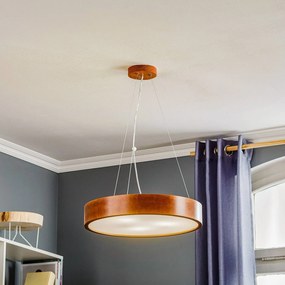 Lamkur Lampada a sospensione Kerio, Ø 47 cm, pino rustico