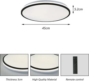 Brilagi - Lampada da soffitto dimmerabile SMART LED/36W/230V diam. 48 cm Wi-Fi Tuya + telecomando