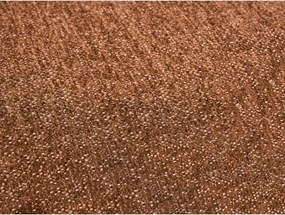 Divano angolare color terracotta allungabile e con contenitore (penisola a sinistra/a U) con rivestimento in ciniglia Everest – Bobochic Paris