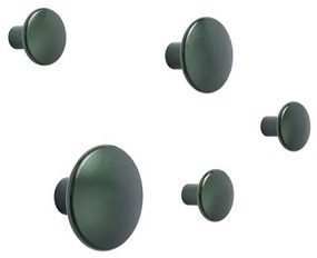 Muuto - Dots Metallo Set di 5 Verde Scuro Muuto