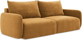 Divano arancione allungabile/con contenitore 238 cm Kalena – Makamii