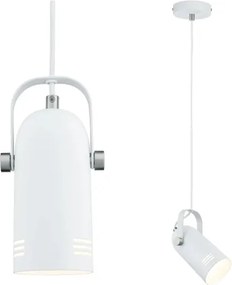 Paulmann 79767 - Lampada a sospensione LED 1xE27/8W LAVEA 230V bianca