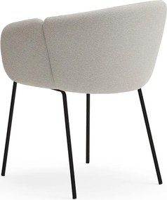 Sedia da pranzo grigio chiaro in imbottito Add – Teulat