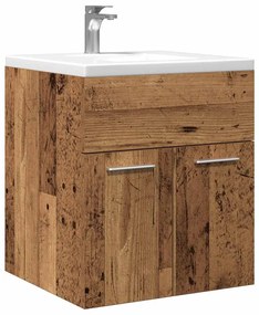 Mobile da bagno legno antico 41x38,5x46 cm in truciolato