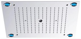 Kamalu - Soffione doccia incasso soffitto in acciaio con luci led | KAM-DIANA