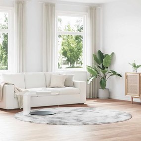 Tappeto Shaggy A Pelo Lungo Navarra Grigio Chiaro 240x240 Cm /