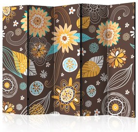 Paravento  Transparent flowers II [Room Dividers]  Colore ---, Dimensioni e Misure 225x172